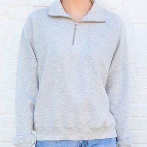 Brandy Melville Gray Quarterzip